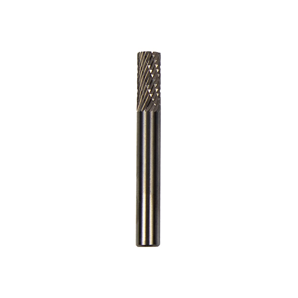 Tungsten Carbide Burr Set, 4-Piece, 1/4 in Shank, with Cloth Pouch